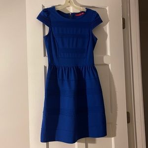 Elle Royal Blue Fit and Flare Dress